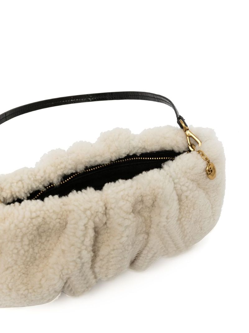 Neautral Bean Shearling Bag