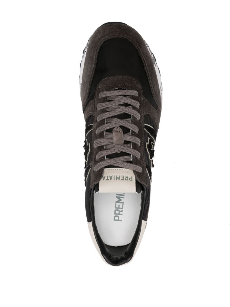 Grey Lander Core Suede Low-top Sneakers