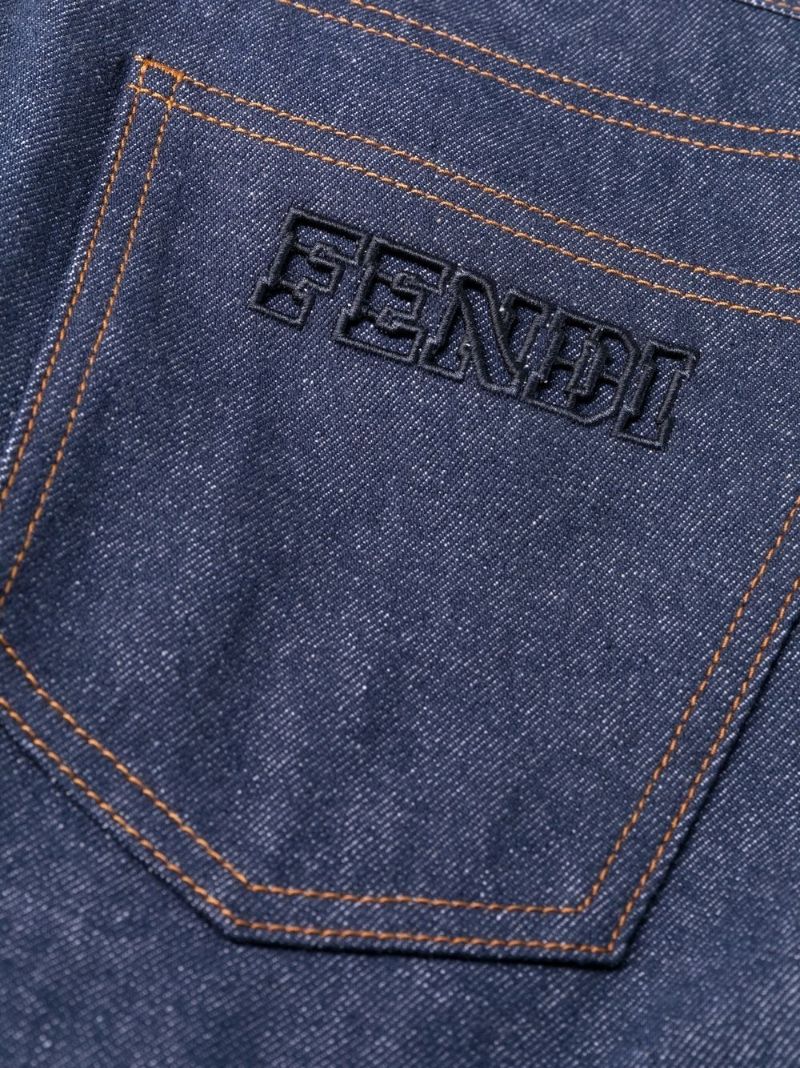 Blue Tailored Bootcut Jeans