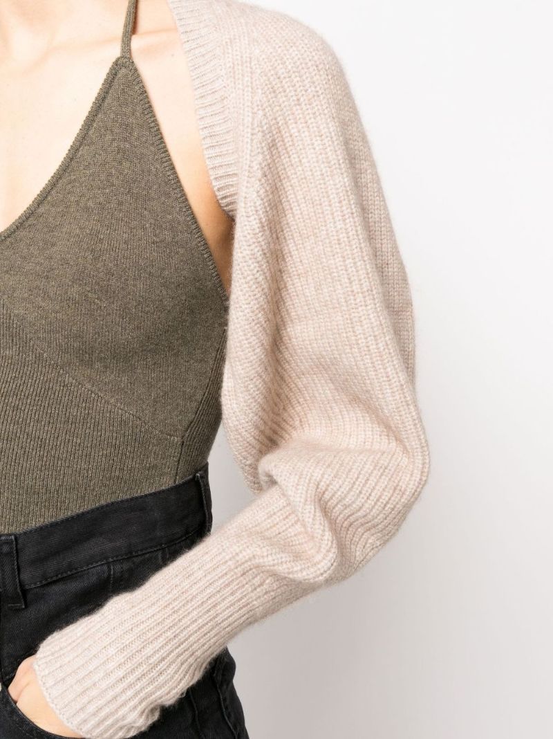 Neutral Bess Bolero Cardigan