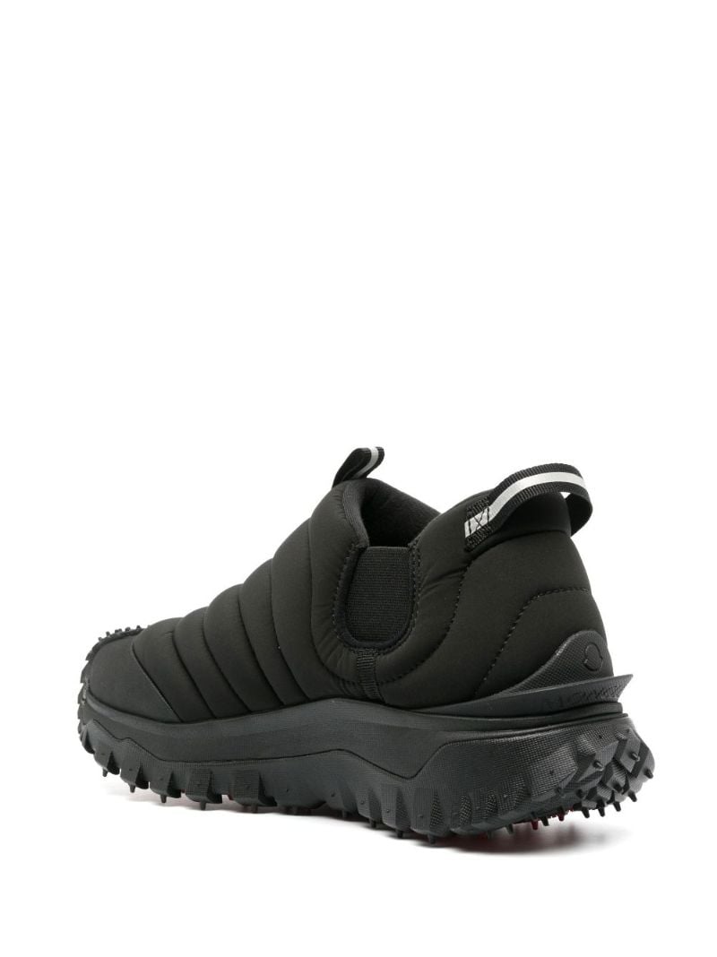 Black Low-top Quilted Sneakers