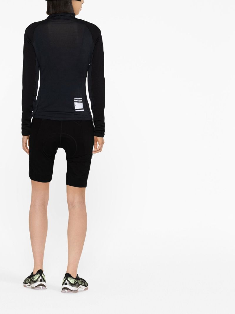 Black Pro Team Thermal Base Layer Cycling Top