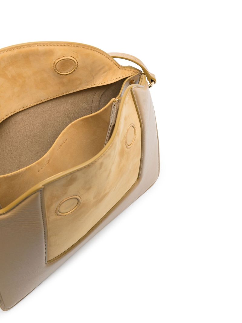 Neutral Penelope Leather Shoulder Bag