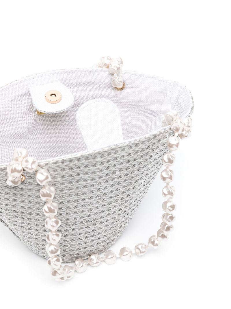 Grey Estival Raffia Tote Bag