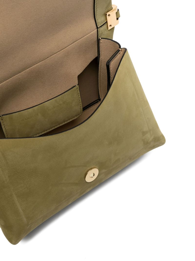 Green Uma Suede Cross Body Bag