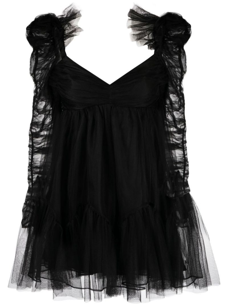 Abito Tulle Ruched Mini