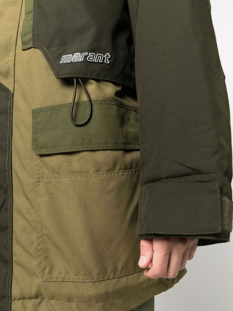 Green Ganeri Padded Coat