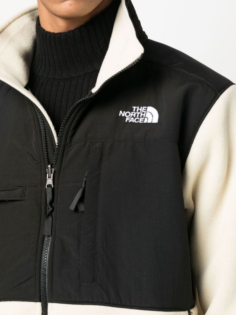 White and Black Denali Fleece Jacket