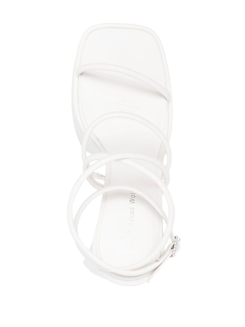 White Angel 155 Leather Platform Sandals