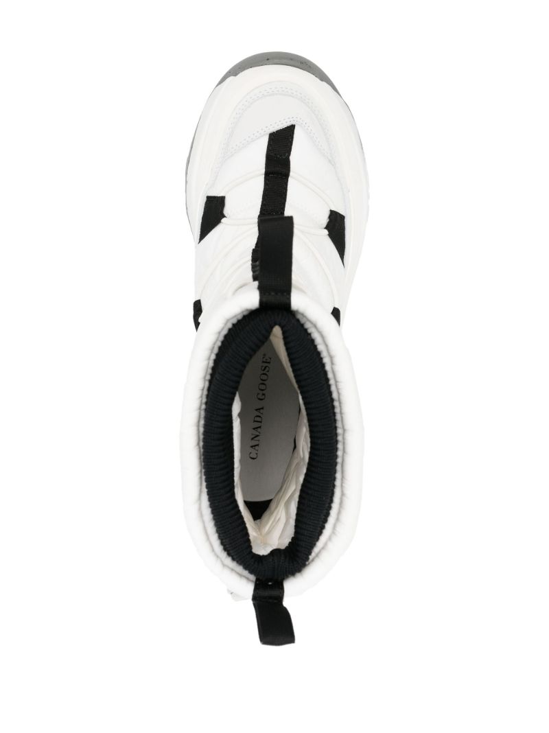 White Toronto Quilted Boots