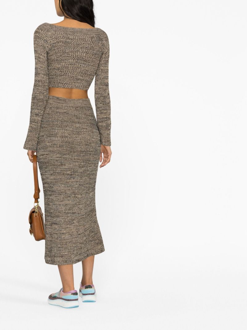 Neutral Off-the-shoulder MoulinÃ_x0083_© Sweater