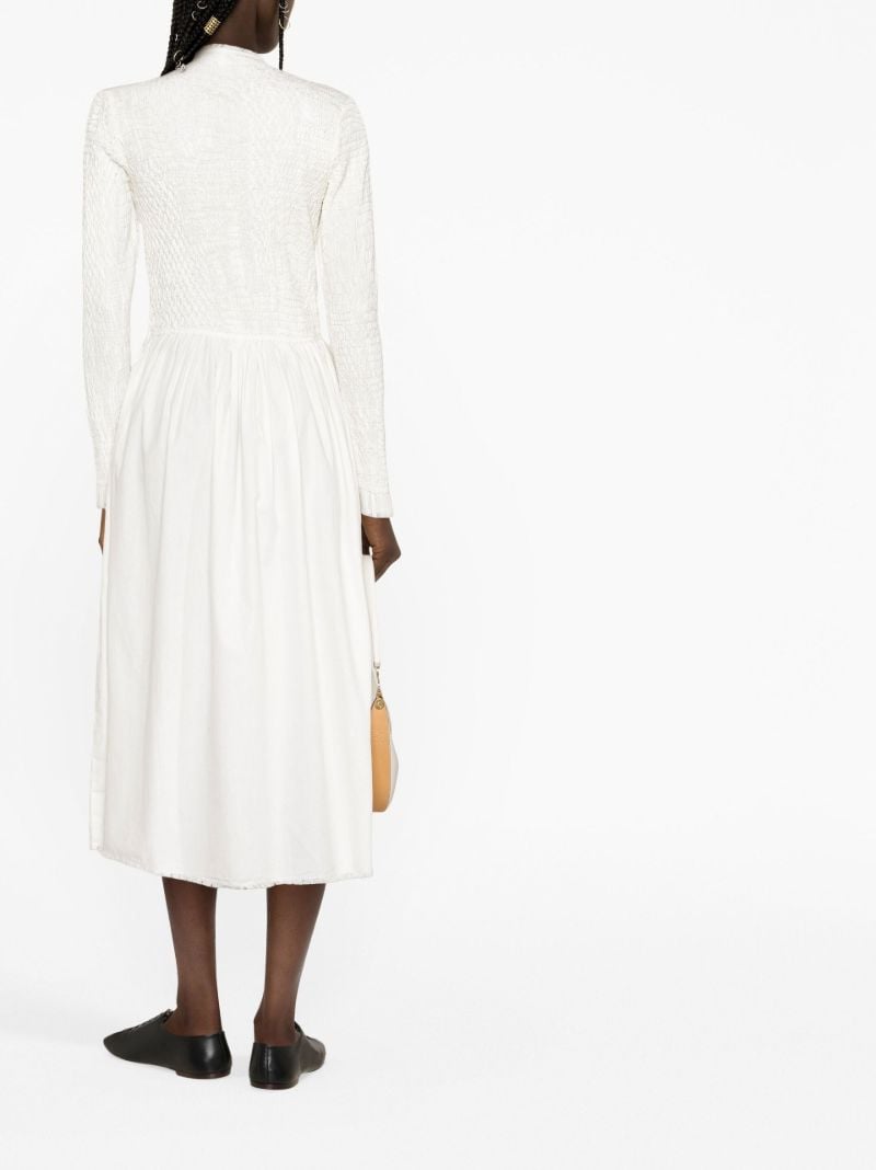 Neutral Casey Cotton Midi Dress