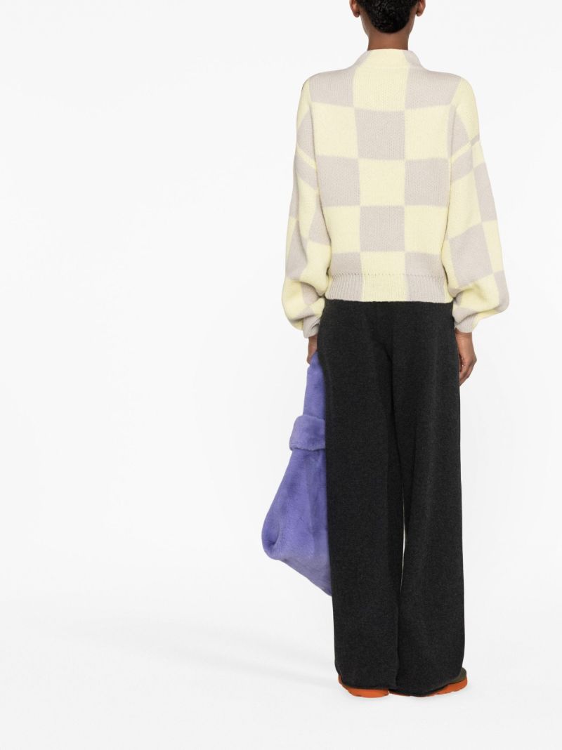 Yellow Adonis Check Pattern Jumper