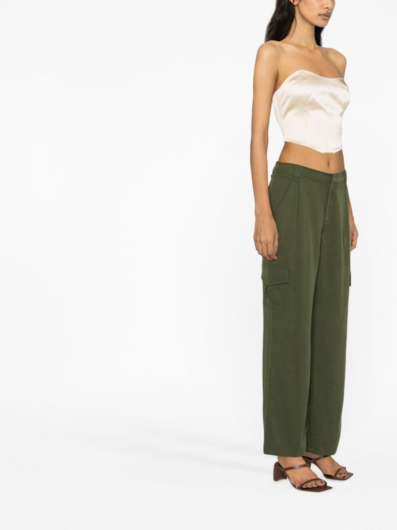 Neutral Maia Silk Bustier Top