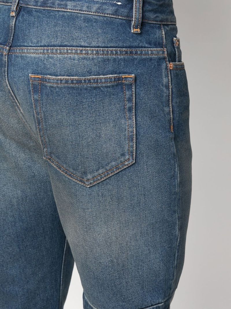 Blue Straight-leg Jeans