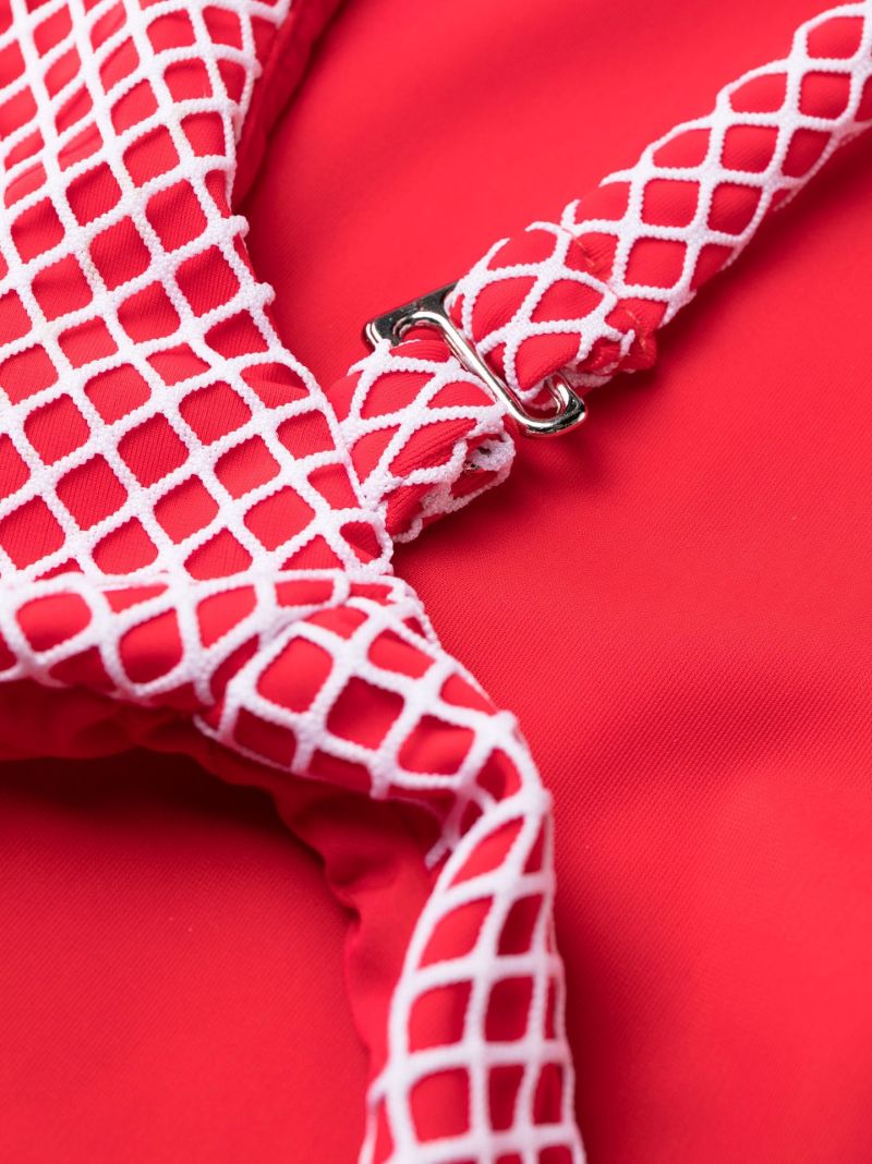 Red Pamela Diamond Print Swimsuit