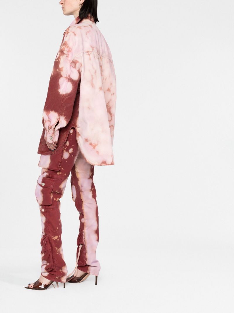 Pink Elaine Tie-dye Denim Jacket