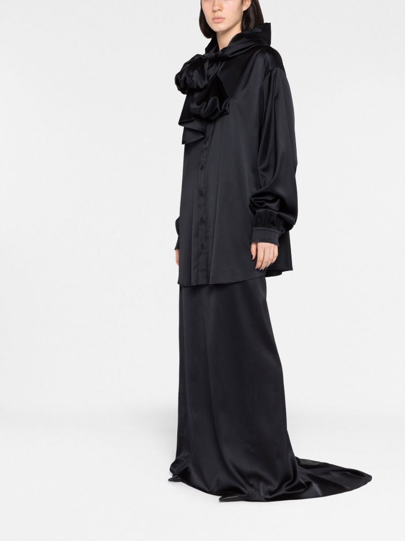 Black High Waist Maxi Skirt