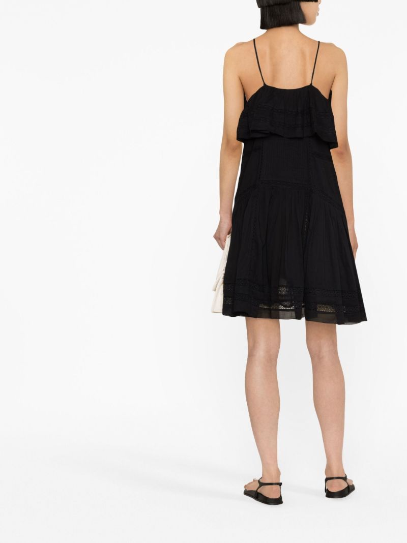 Black Moly Broderie Anglaise Mini Dress