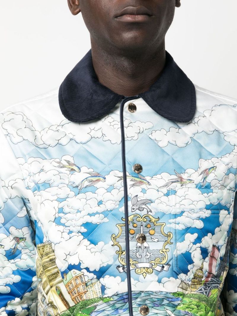Blue Le Vol Ideal Quilted Jacket