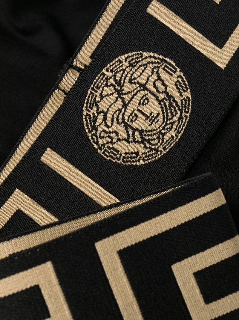 Black Greca Shorts
