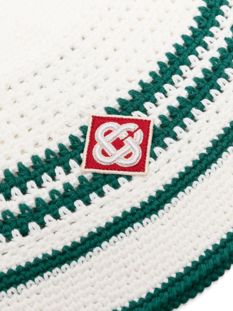 White Logo Crochet Heat