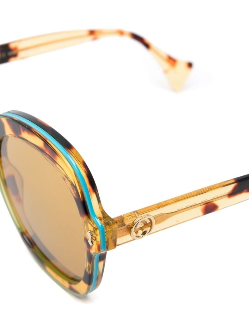 Brown Tortoiseshell Round Sunglasses