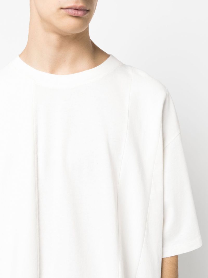 White Cotton Crew Neck T-shirt