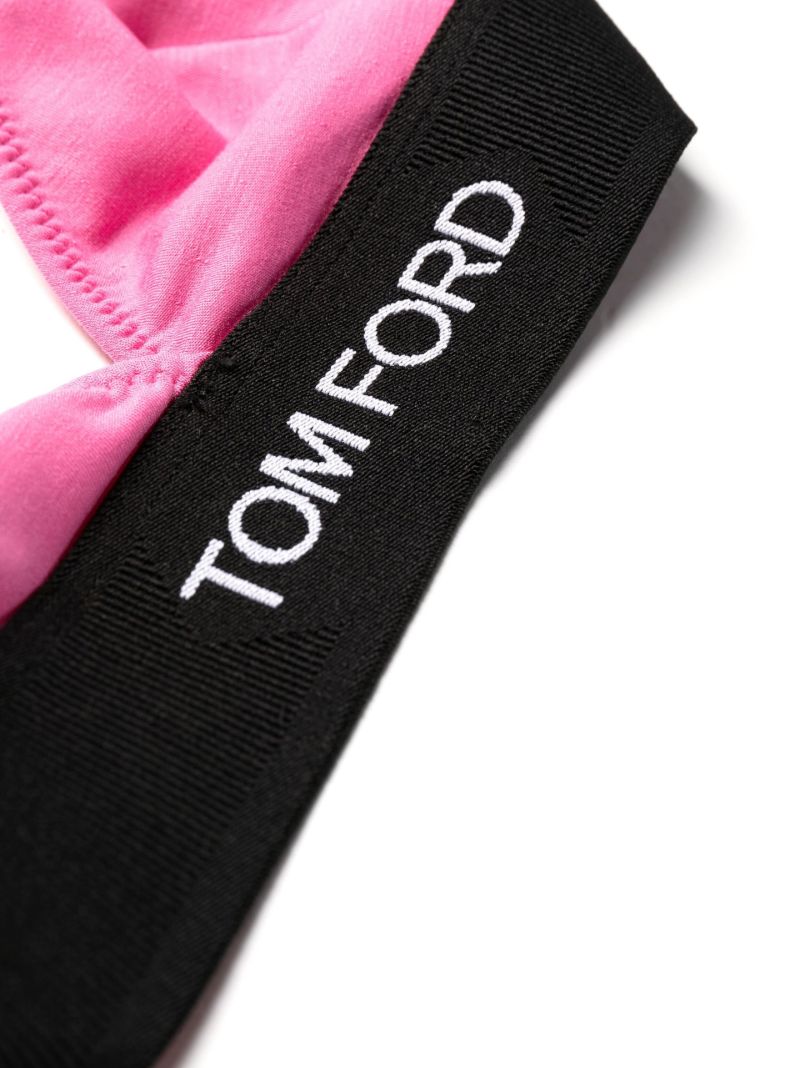 Pink Logo Underband Triangle Bra