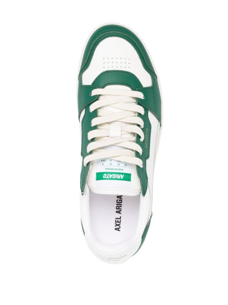 White Dice Lo Leather Sneakers