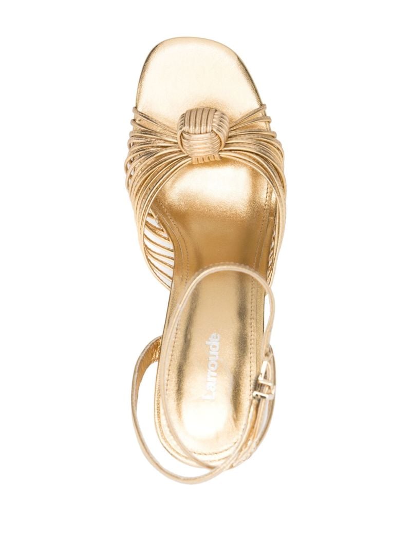 Gold-tone Valerie 80 Platform Sandals