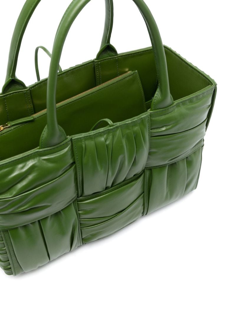 Green Small Arco Leather Top Handle Bag