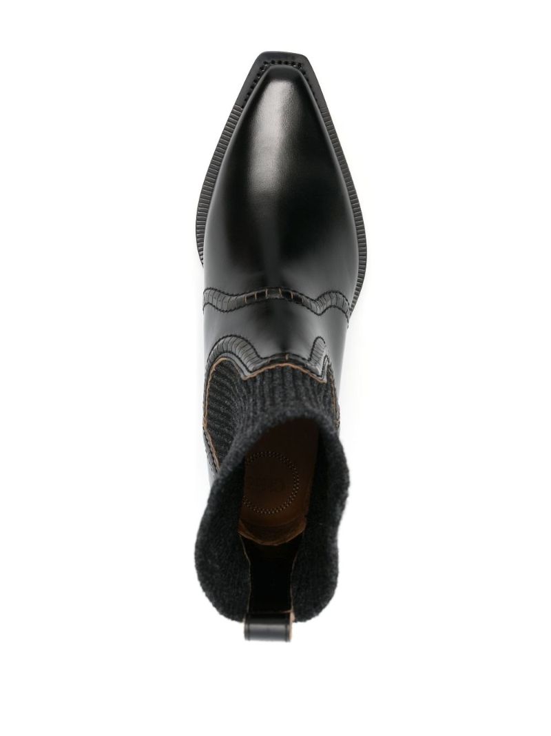 Black Nellie 50 Leather Ankle Boots