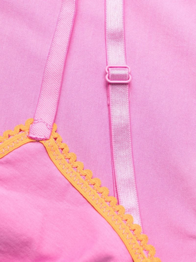 Pink Scallop-edge Bralette