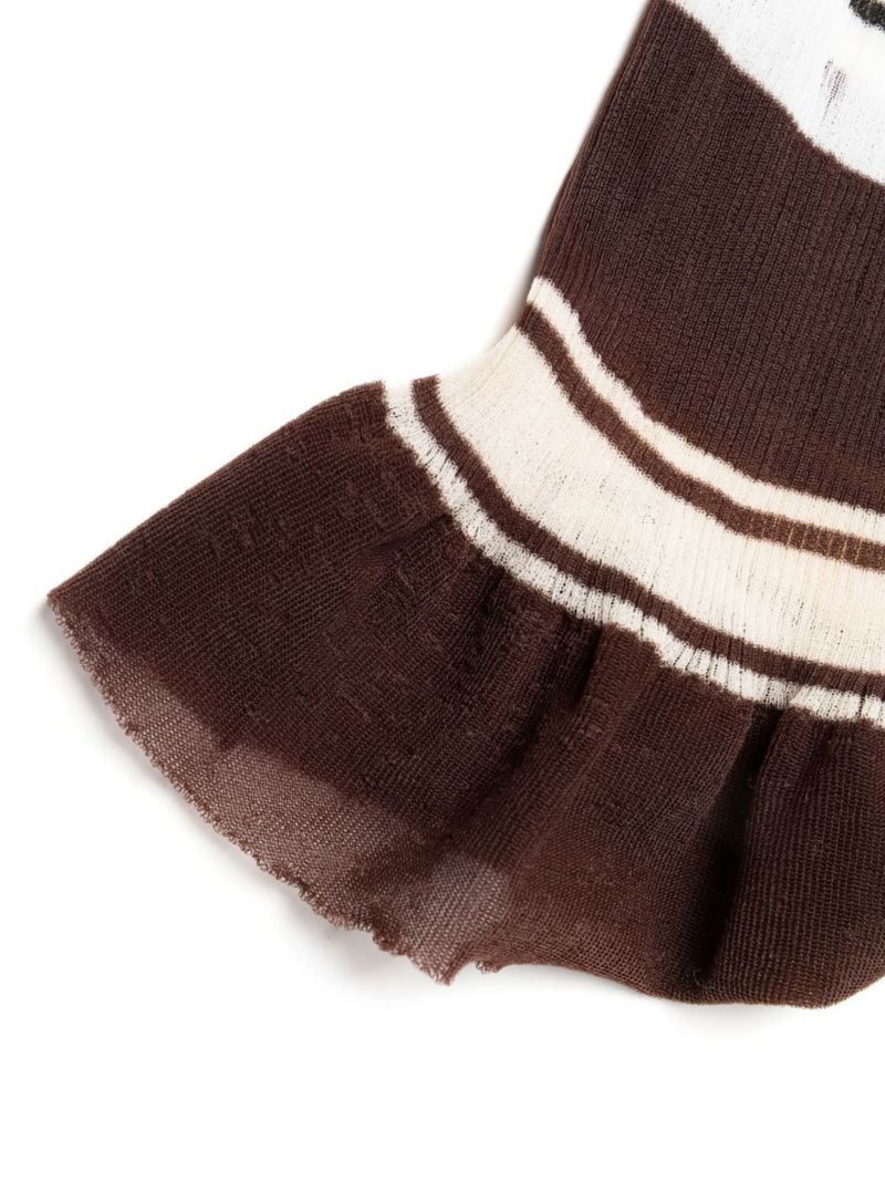 Brown Sognu Striped Maxi Dress
