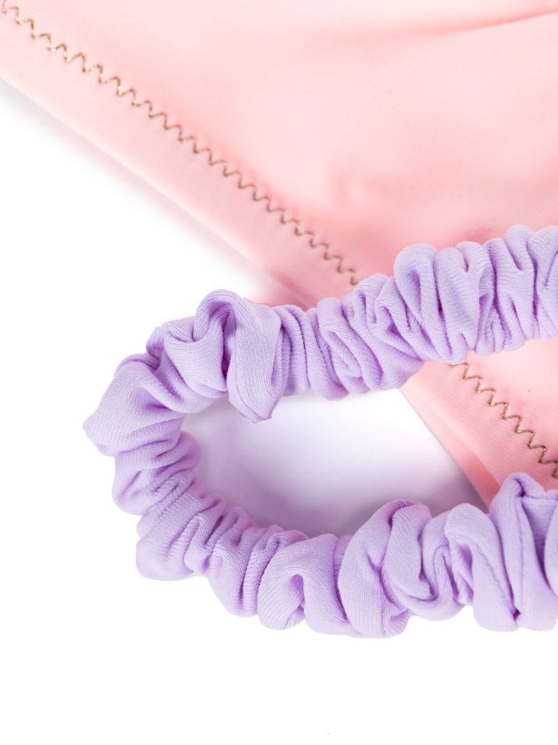Pink Scrunchie Halterneck Bikini