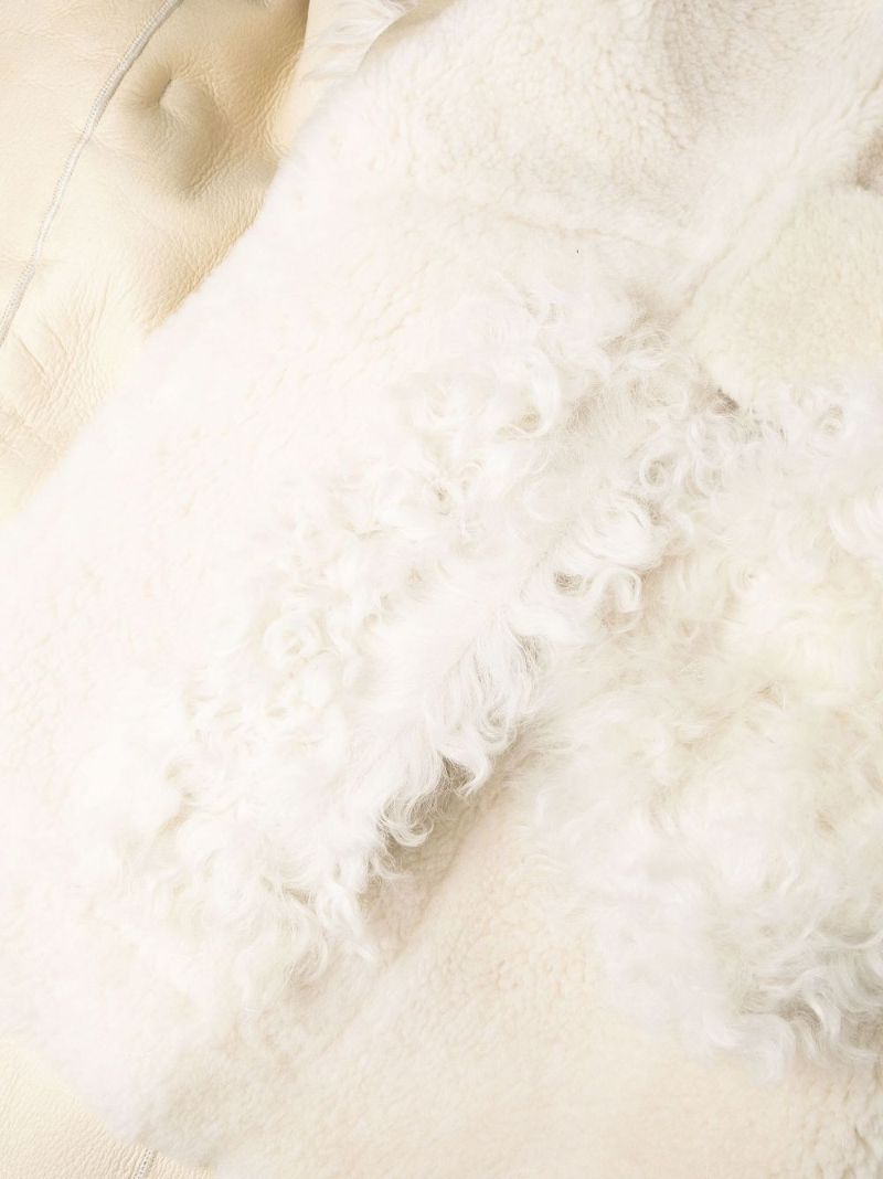 Neutral La Veste Piobbu Shearling Jacket
