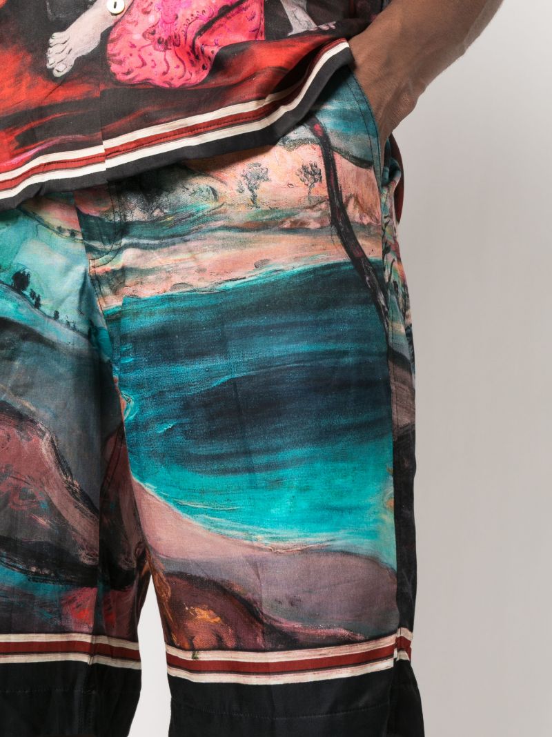 Multicolour Dua Wanita Board Shorts