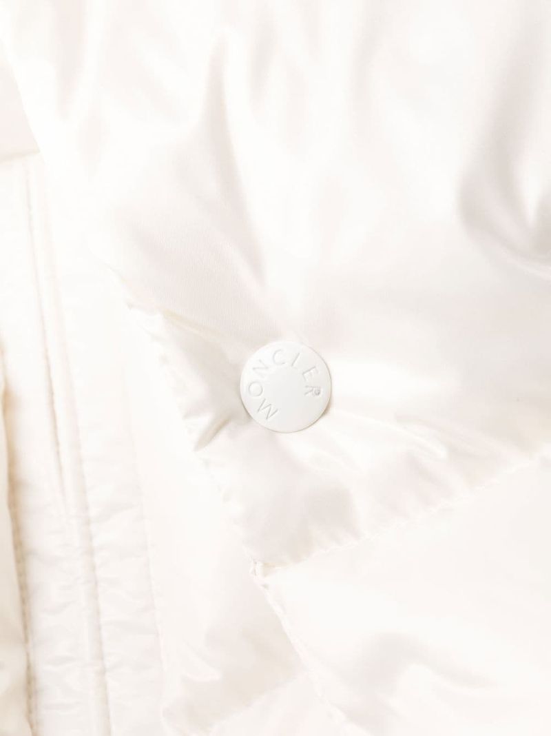 White Chiablese Short Puffer Jacket