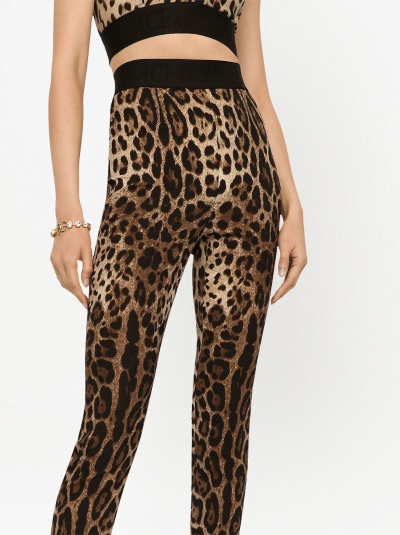 Brown Leopard Print Leggings