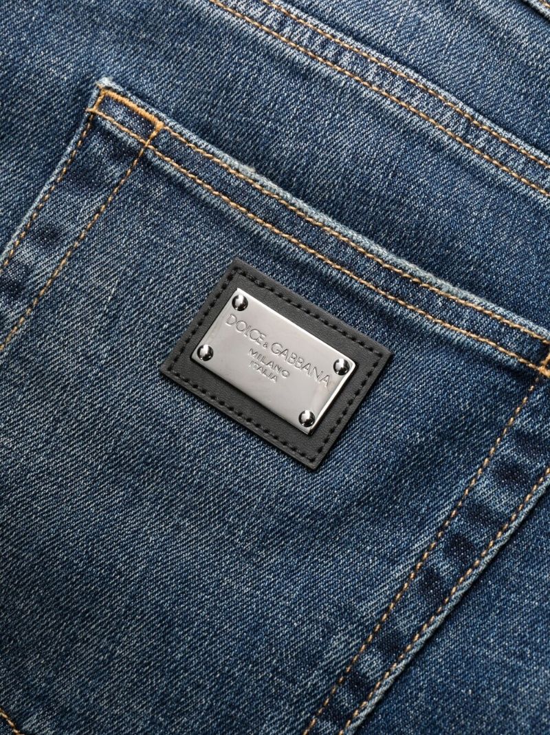 Blue Slim-cut Jeans
