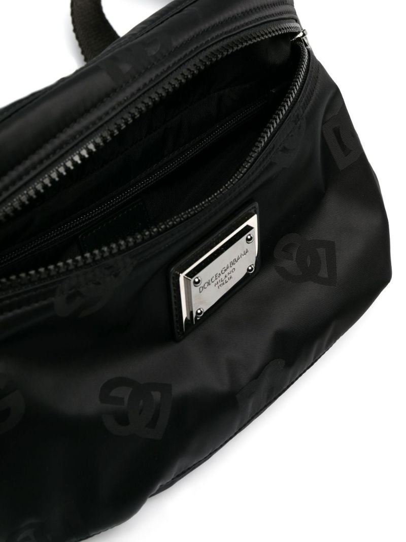 Black Logo Belt Bag