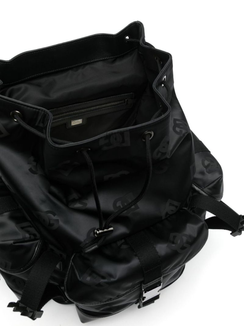 Black Logo Plaque Backpack