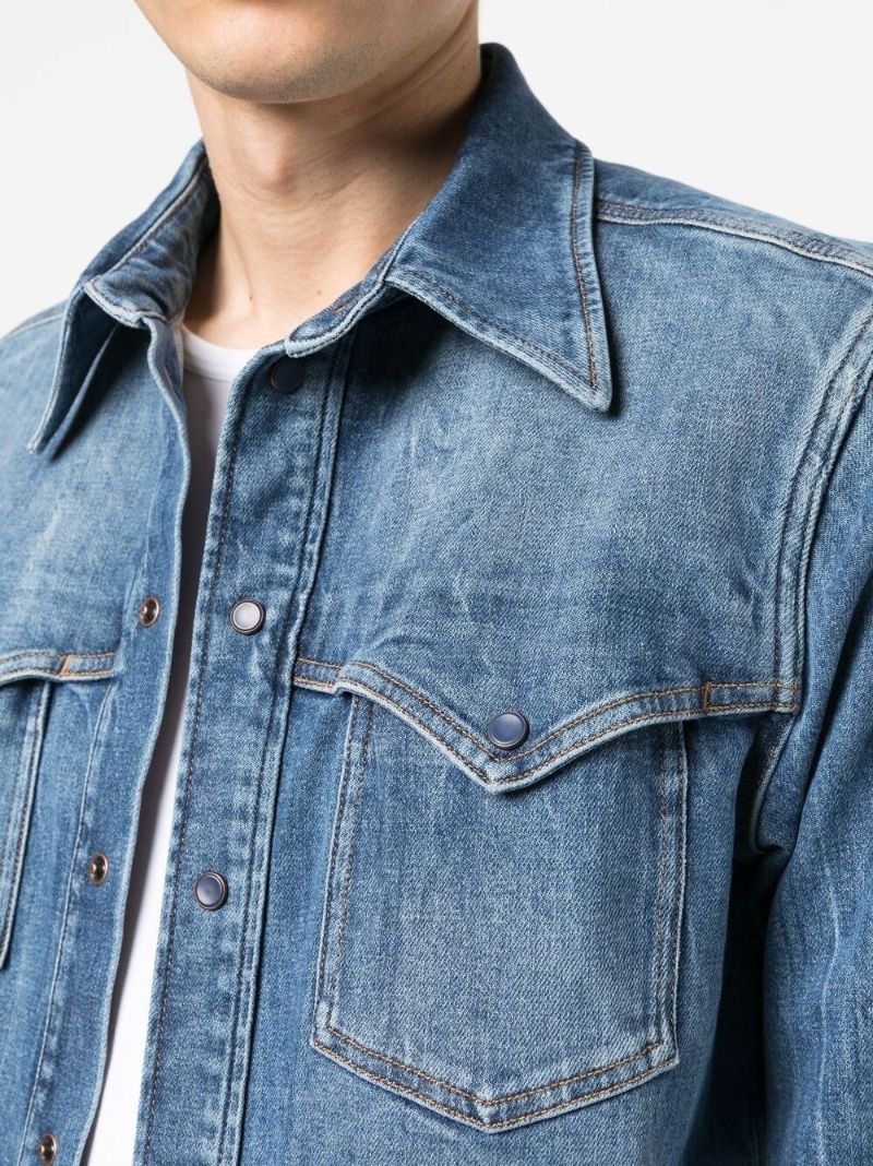 Blue Long Sleeve Denim Shirt