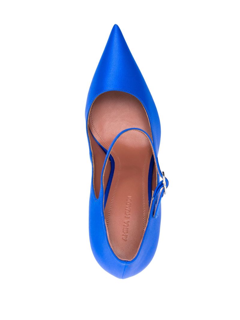 Blue Angelica 150 Satin Pumps