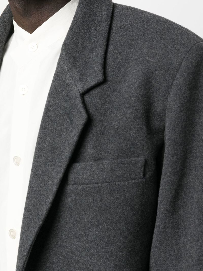 Grey Single-breasted Blazer