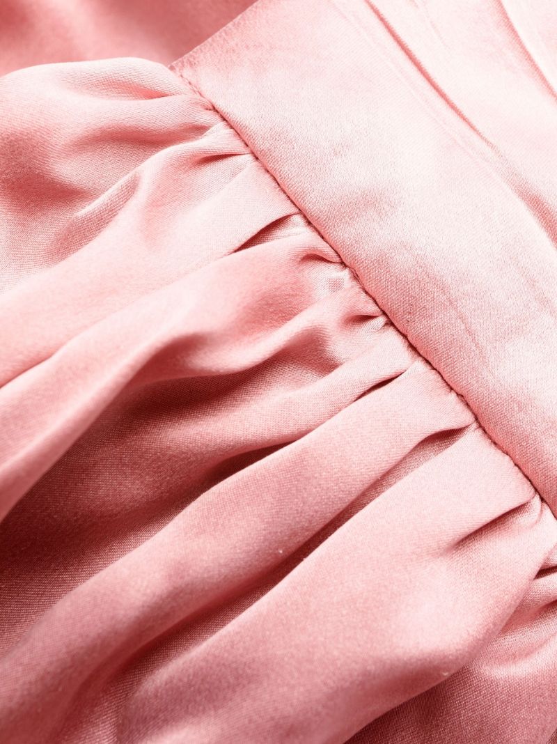 Pink Silk Wrap Dress