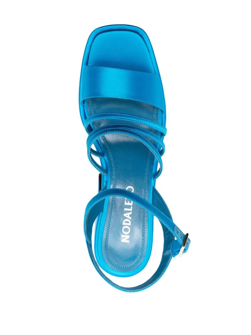 Blue Bulla Chibi 125 Satin Platform Sandals