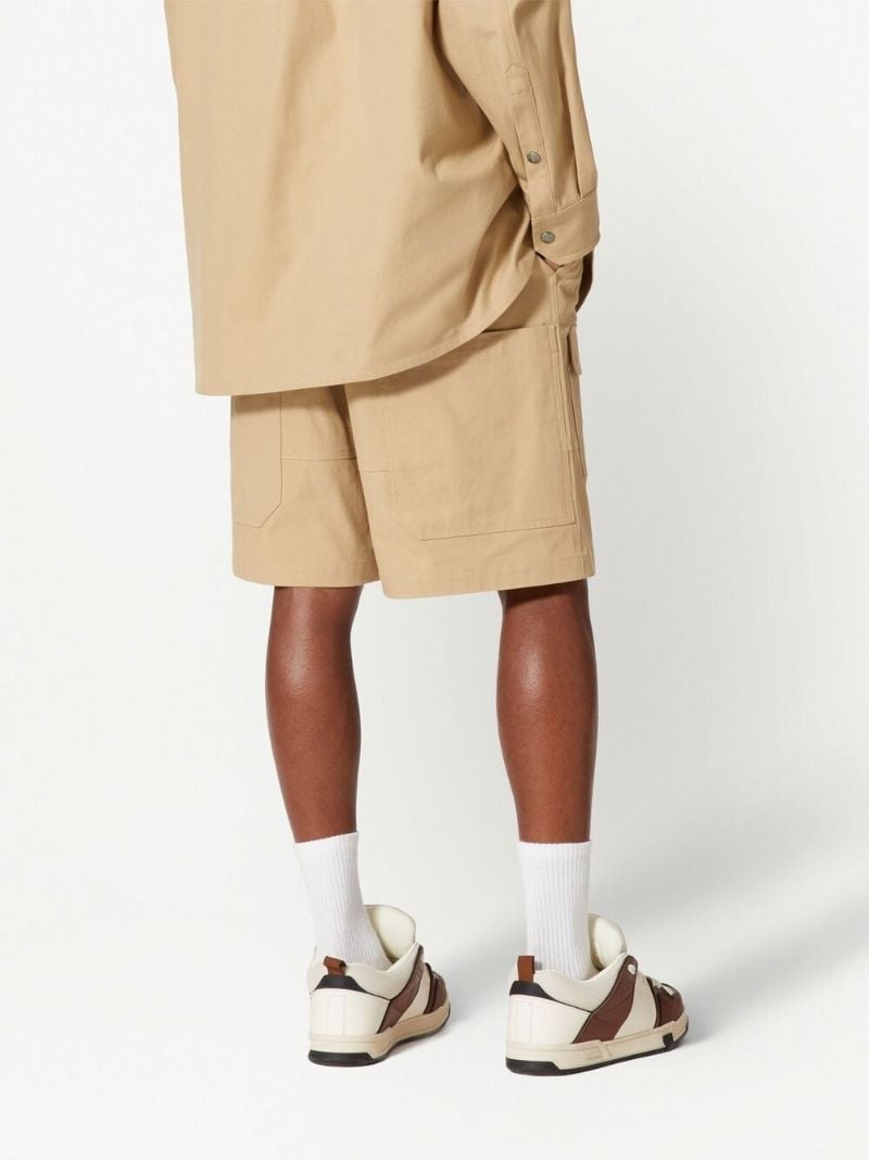 Neutral Vlogo-patch Chino Shorts