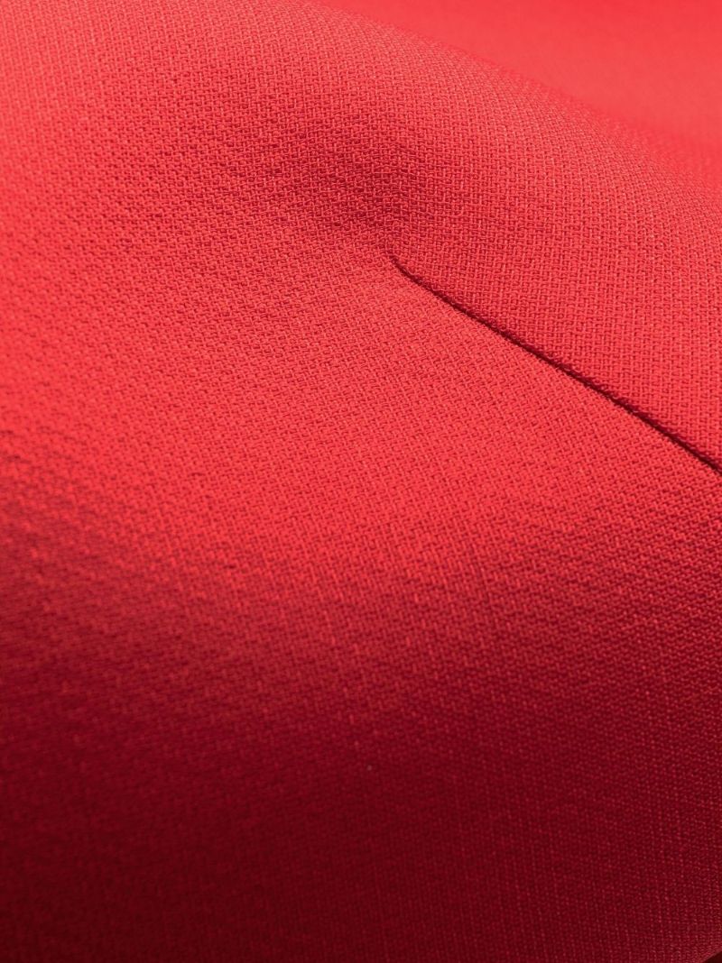Red Crepe Couture Cut-out Dress
